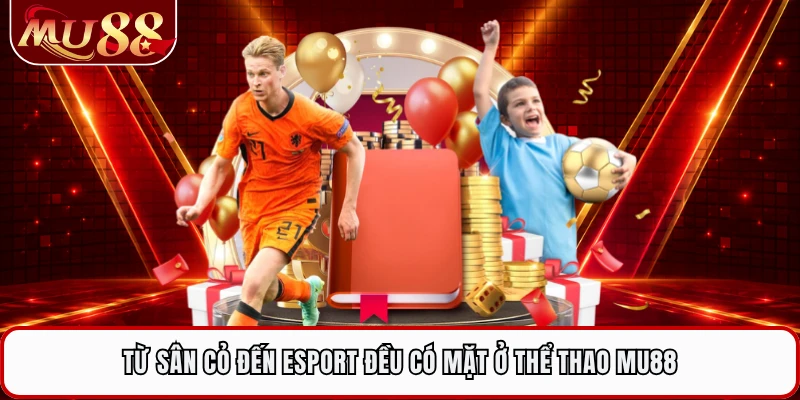 Từ sân cỏ đến esport đều có mặt ở thể thao MU88